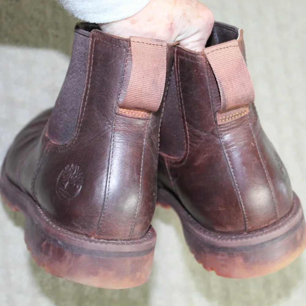Timberland Men's 8.5M / Wm 11M Brown Leather Ankle Boots